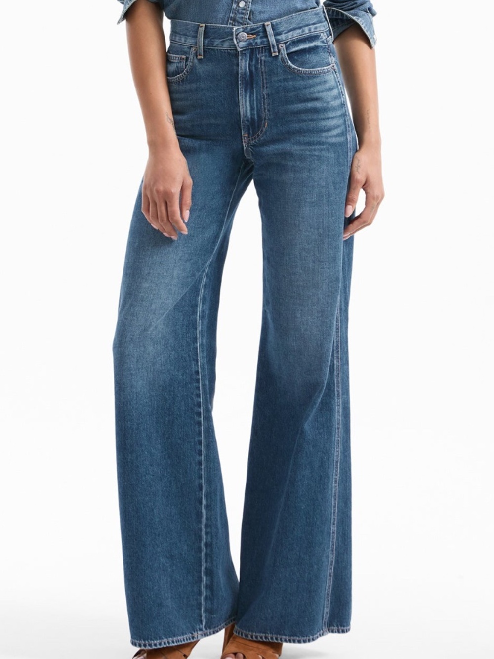 Veronica Beard KASEY Wide Leg Jean City Stroll Dream Denim - with tags - Size 29